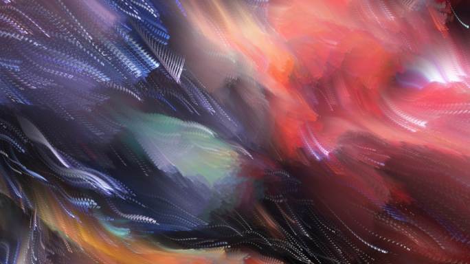 抽象背景艺术海浪涌动创意粒子视觉投影93