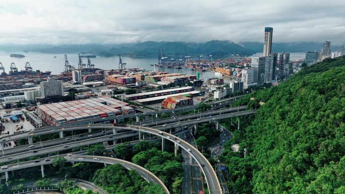 港口道路交通立交桥货物运输0608