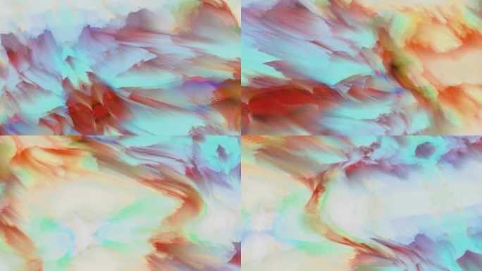 抽象背景艺术海浪涌动创意粒子视觉投影18