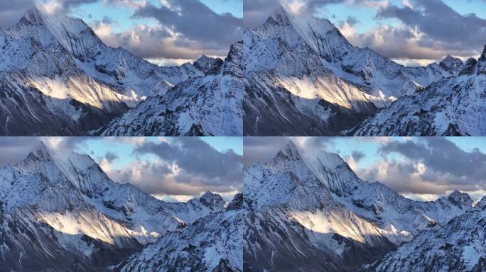 雄伟壮丽雪山