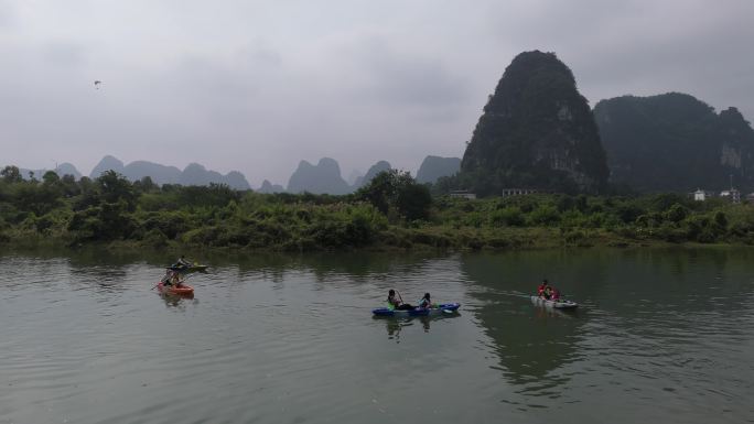 广西桂林阳朔风光航拍