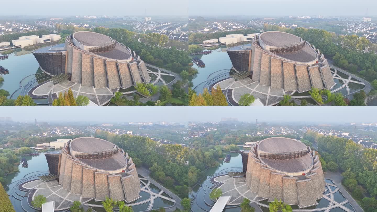 乌镇大剧院 乌镇日出 乌篷船 风景区