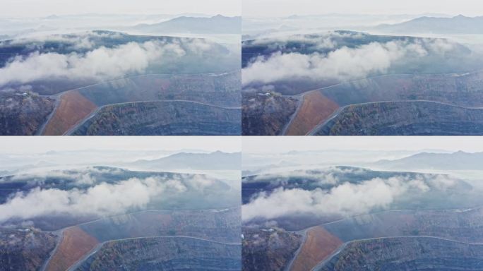 辽宁鞍山大孤山矿清晨云海-16