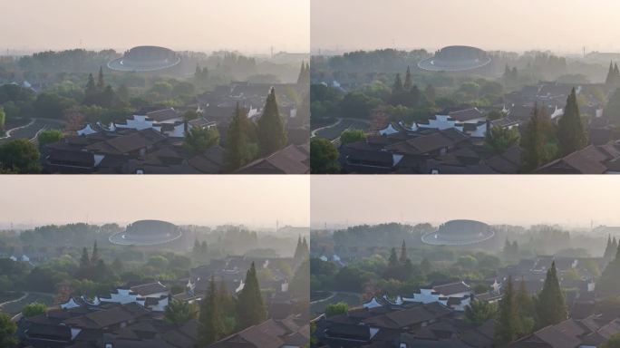 乌镇大剧院 乌镇日出 风景区