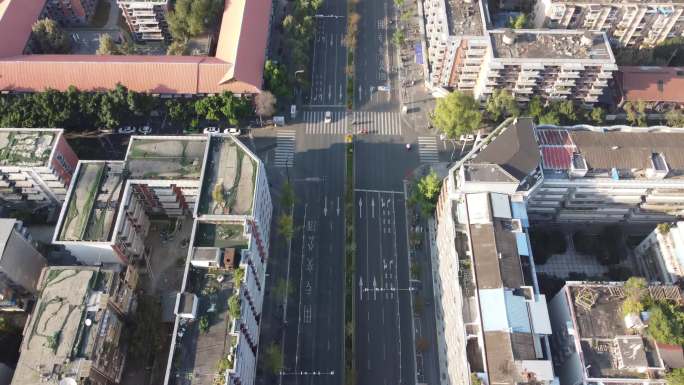 四川成都成华区一环路东一二段城市风景航拍