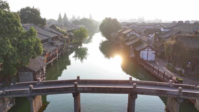 乌镇 江南水乡 西栅 古镇 秋天 风景区