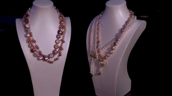 合集：高档珍珠项链饰品展示