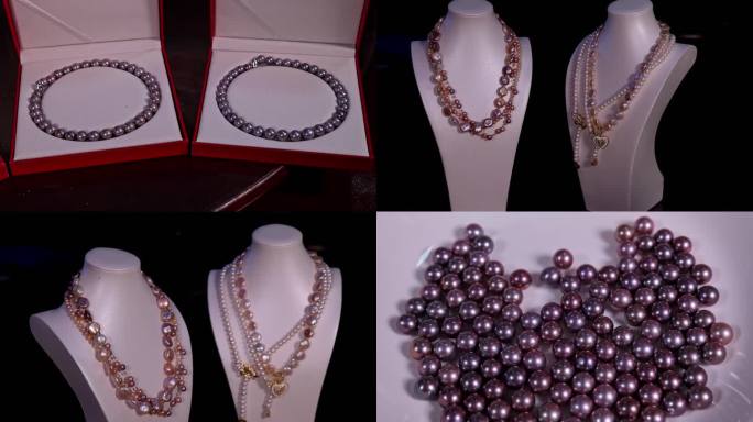 合集：高档珍珠项链饰品展示