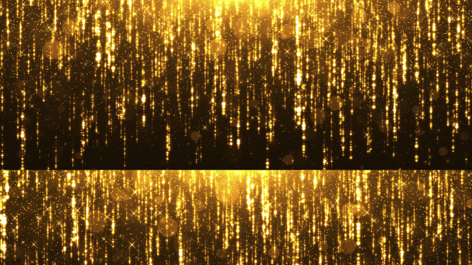 金色星光粒子 华丽盛典 大屏背景