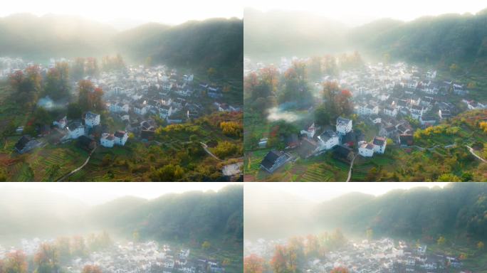航拍婺源（望仙谷、篁岭、石城）