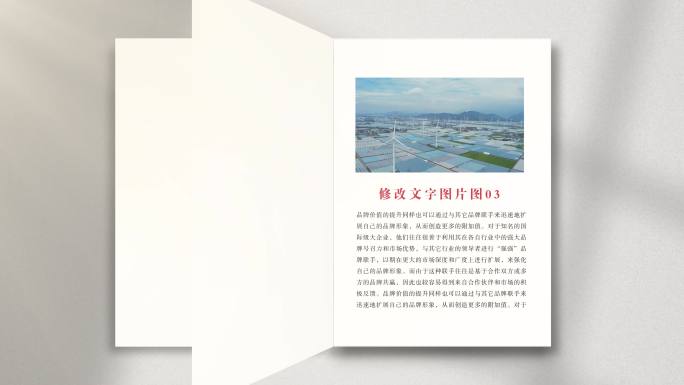 大气翻书展示文件展示手册画册