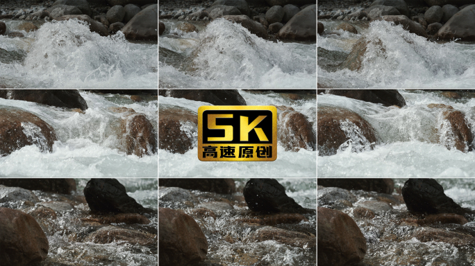 5K-高升格溪流河水水流生态大自然水资源