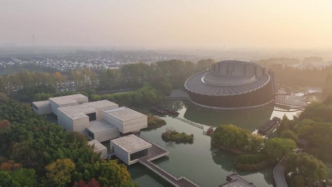 乌镇大剧院 乌镇日出 乌篷船 风景区