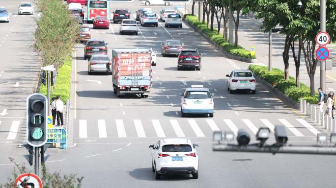 十字路口车流人流3