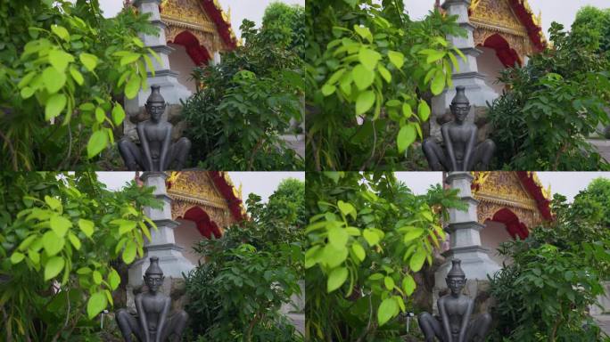 曼谷卧佛寺的风景塑像雕塑