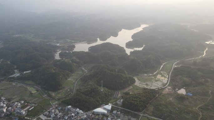 湖南农田村庄