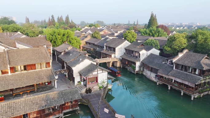 乌镇 江南水乡 西栅 古镇 秋天 风景区