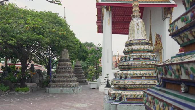 曼谷卧佛寺的风景佛像