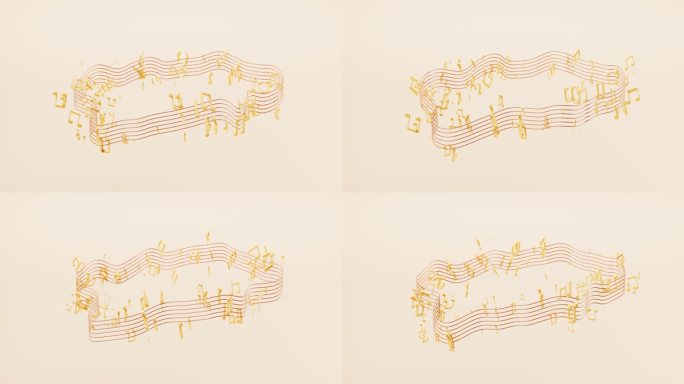 音符与曲调3D渲染
