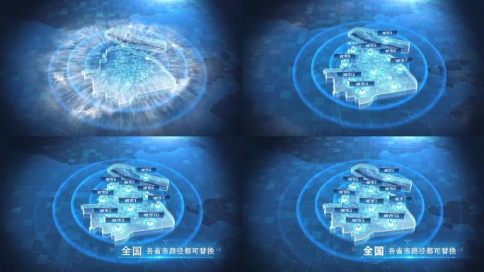 深色全国各省市科技区位地图 -上海