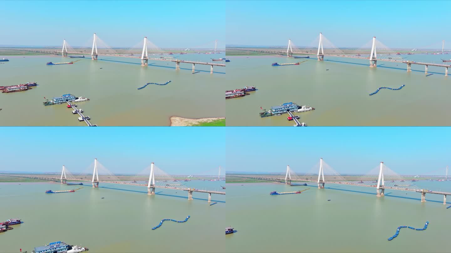 岳阳洞庭湖大桥长江中下游河道1