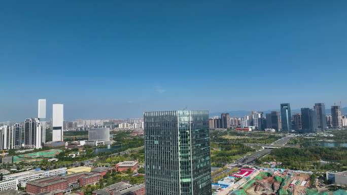中国电建集团西部科创中心航拍4K御三1