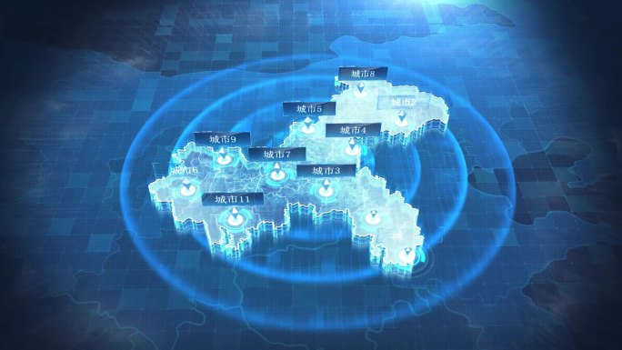 深色全国各省市科技区位地图 -重庆