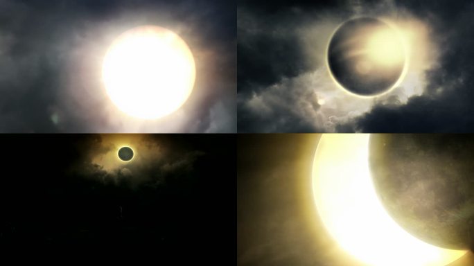 日食 CG 动画视频