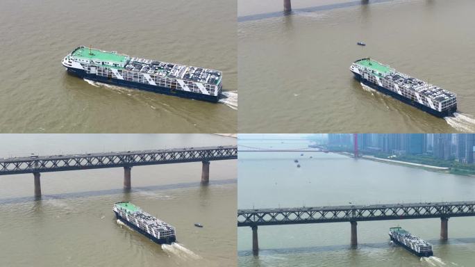 4K长江上的货轮