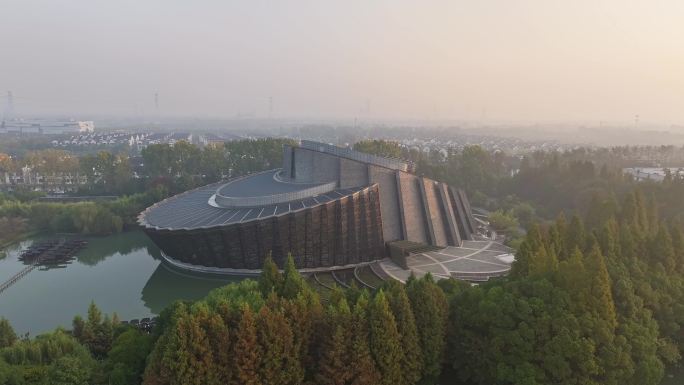 乌镇大剧院 乌镇日出 乌篷船 风景区