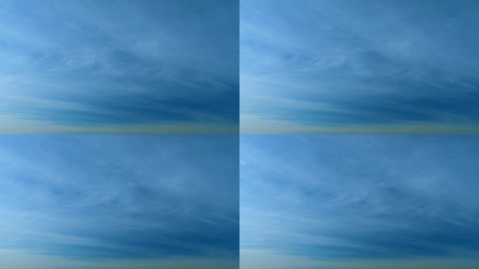 蓝天与美丽的自然白云。全景蓝天与云和阳光的背景。间隔拍摄。