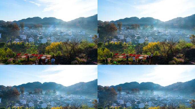 航拍婺源（望仙谷、篁岭、石城）