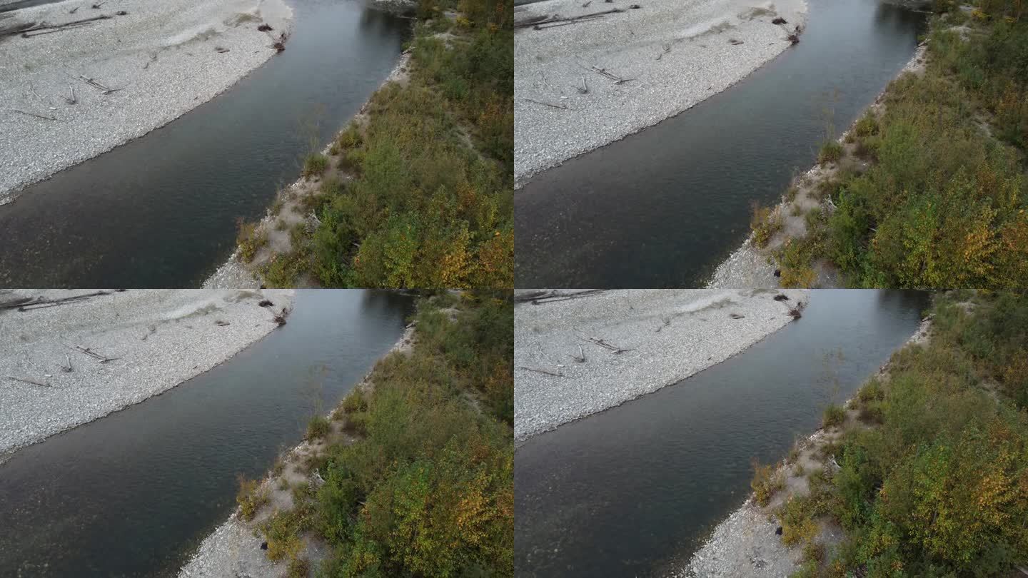 河流狂想曲:鲑鱼洄游期间，无人机在奇利瓦克河上的秋季之旅