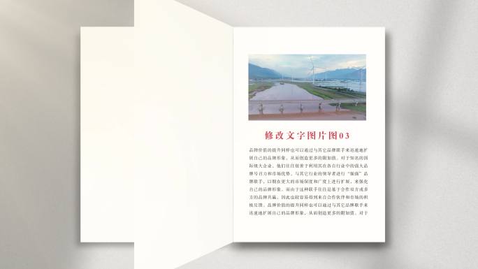 大气翻书展示文件展示手册画册