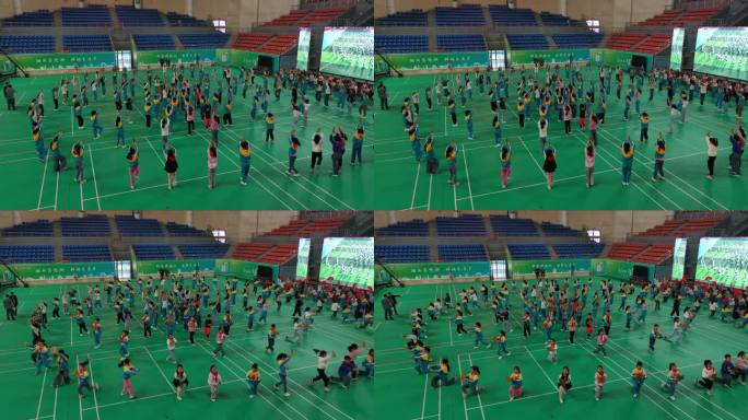 湖北钟祥中小学体育艺术表演