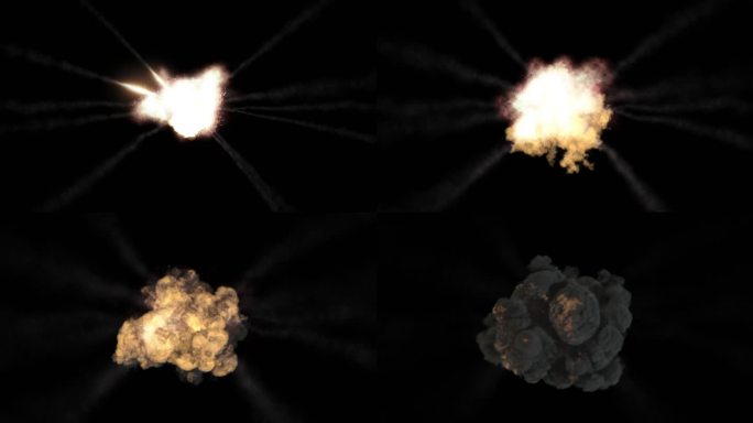 飞炸爆炸特效素材