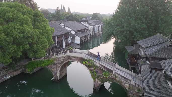 乌镇 江南水乡 西栅 古镇 秋天 风景区