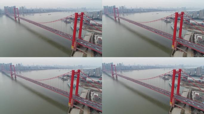 武汉鹦鹉洲长江大桥航拍2
