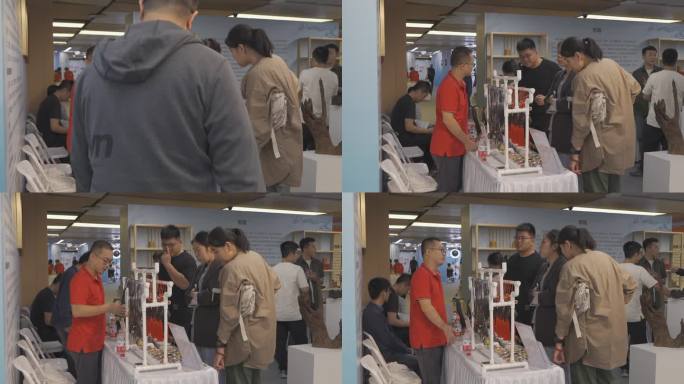 残疾人 文化展 展览 非遗 刺麦秆画