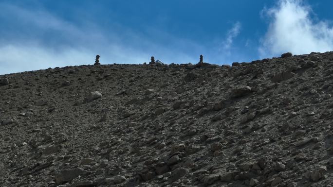 雪山圣湖航拍延时