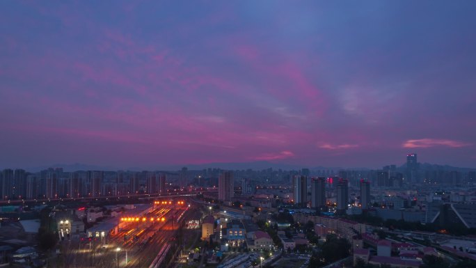 青岛城市朝霞