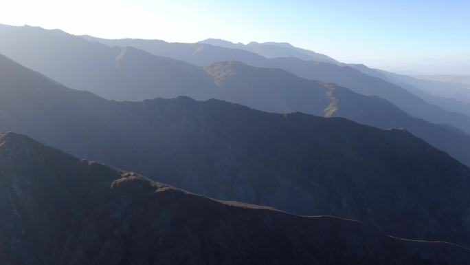 青海甘肃险峻山脉高山高原航拍