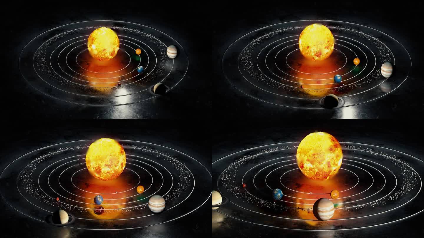 太阳系九大行星恒星系自转公转