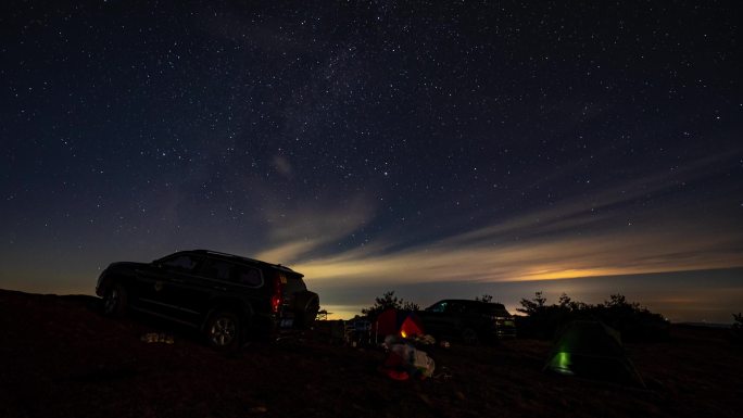 日出 日落 早霞 晚霞 彩云 星空 露营