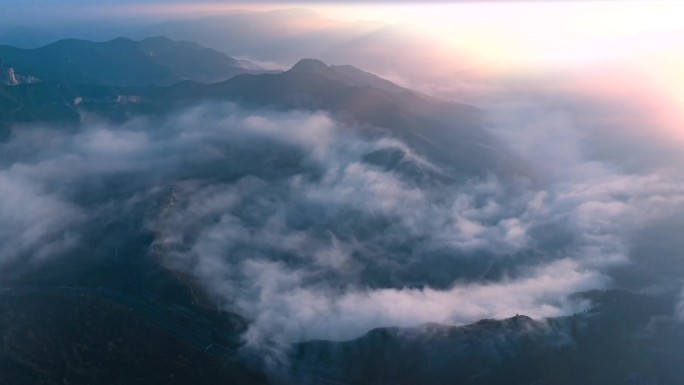 泽州 太极湖 珏山 浮山 云海 八卦