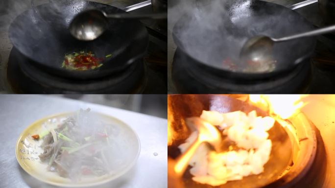 正版美食素材 腌韭花炒土豆片