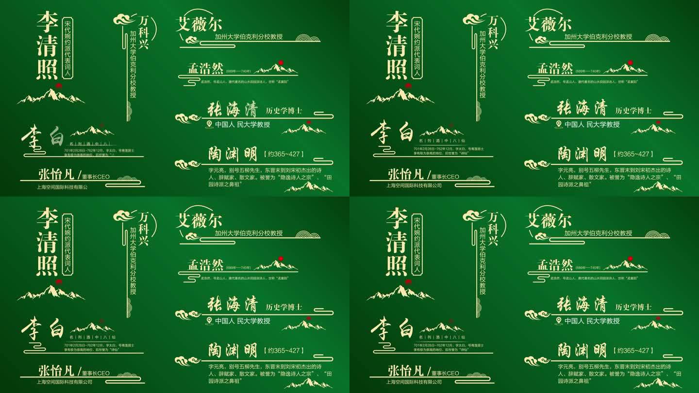 中国风字幕条ae模版