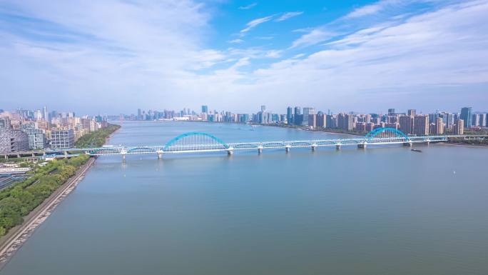 杭州复兴大桥航拍