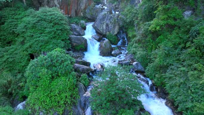 山林清澈溪流 山间溪流 清澈小溪