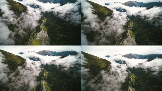 底湖 横断山脉 大峡谷